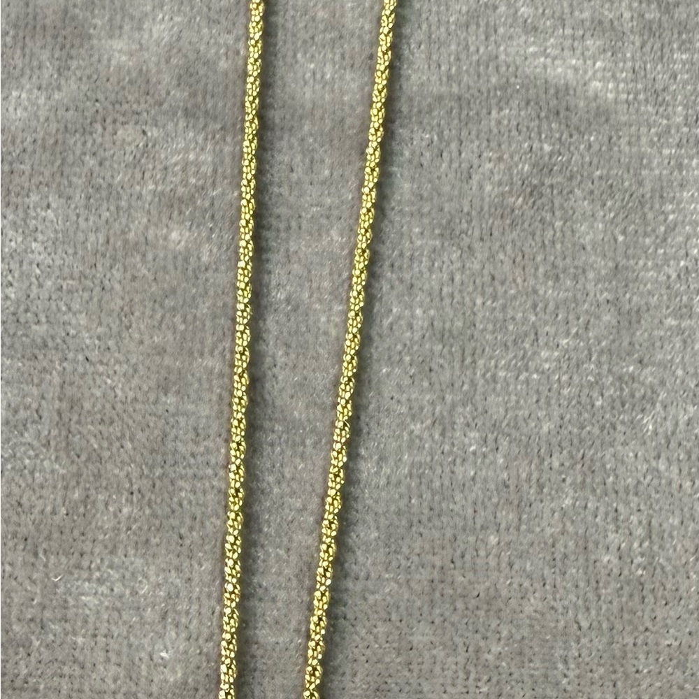 Christian Dior Necklace CD Logo Rhinestone Gold W15xH20mm Square Motif Black - Picture 9 of 11